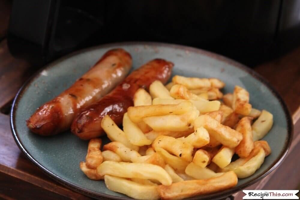 Air Fryer Sausage And Chips