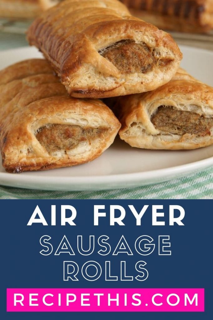 Air Fryer Sausage Rolls at recipethis.com