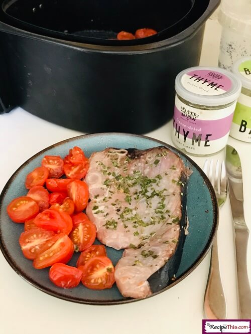 Tuna steak in outlet air fryer