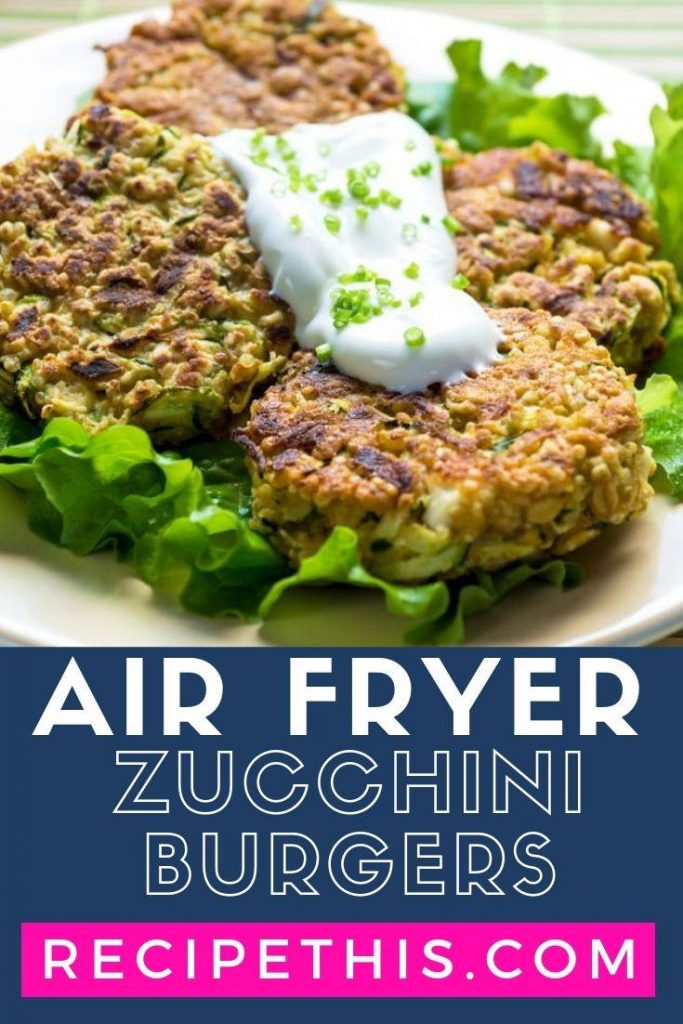 Air Fryer Zucchini Burgers