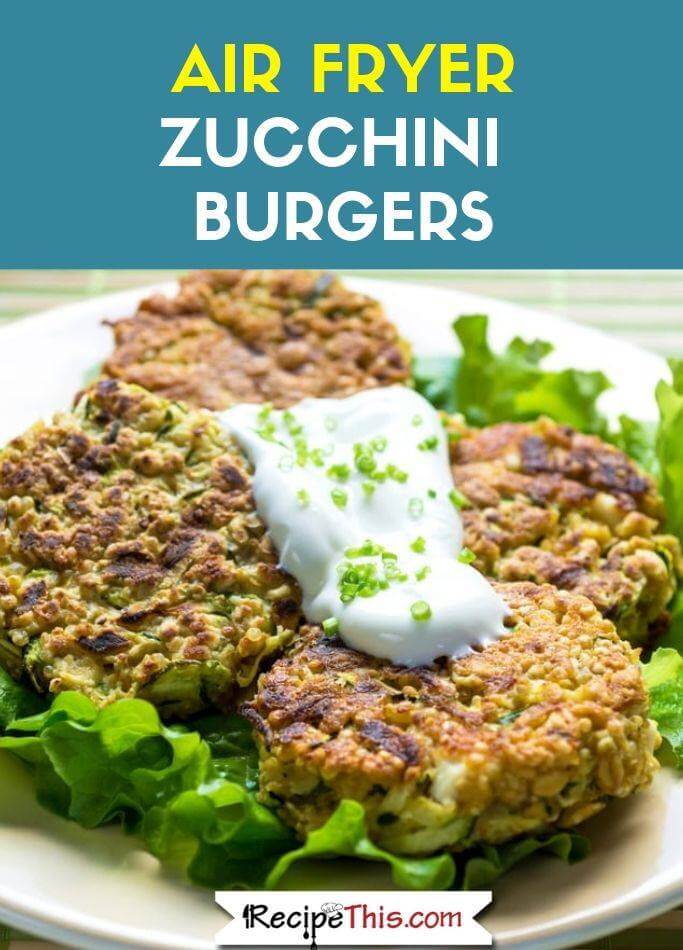 Air Fryer Zucchini Burgers