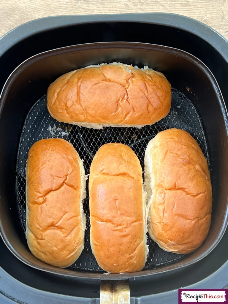 Air fry frozen hot dog buns