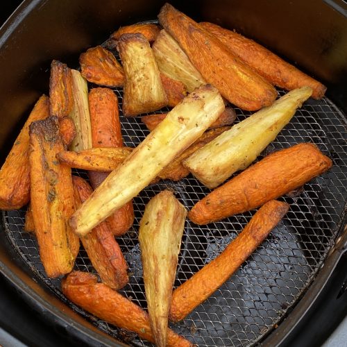 Air Fryer Frozen Parsnips & Carrots