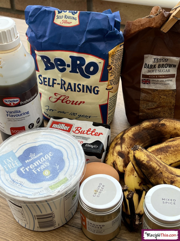 Banana Bread Air Fryer Ingredients