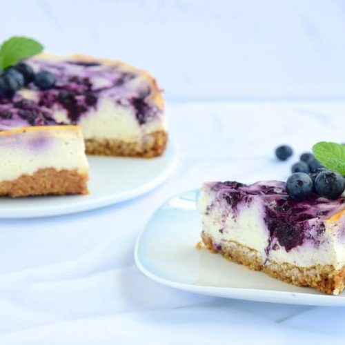Welcome to my best ever Philips Airfryer Blueberry Cheesecake.
