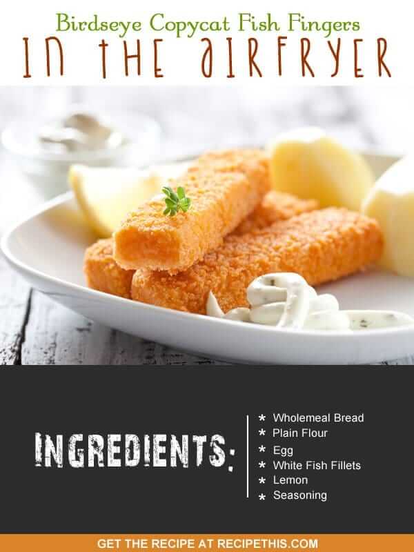 "fish fingers recipe"