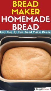 Bread Maker Homemade Bread bread machine
