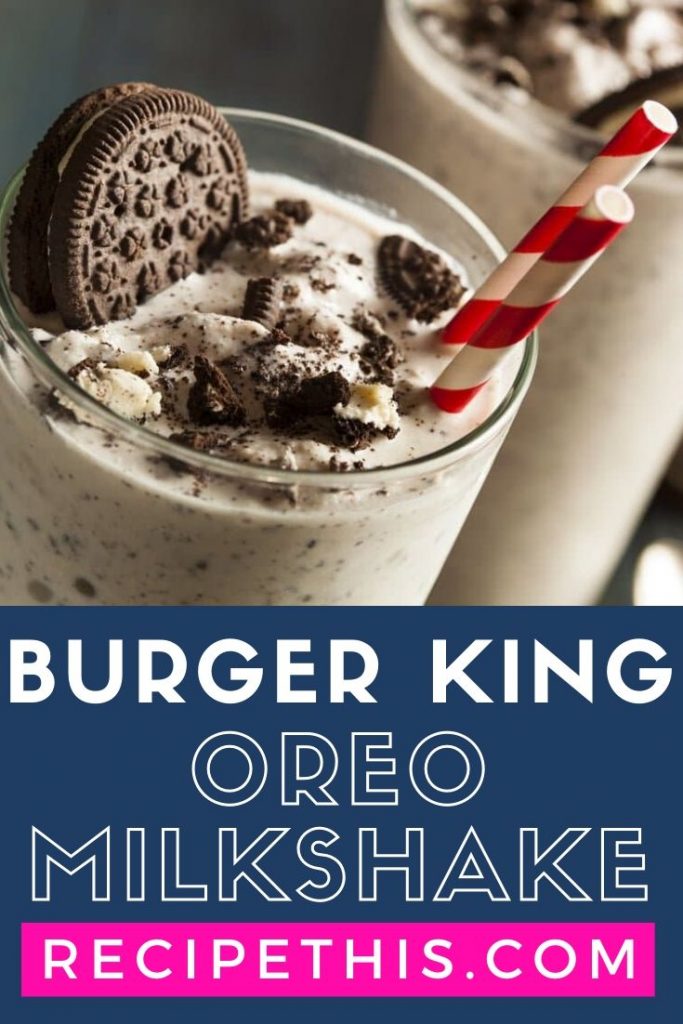 Burger King Oreo Milkshake at recipethis.com
