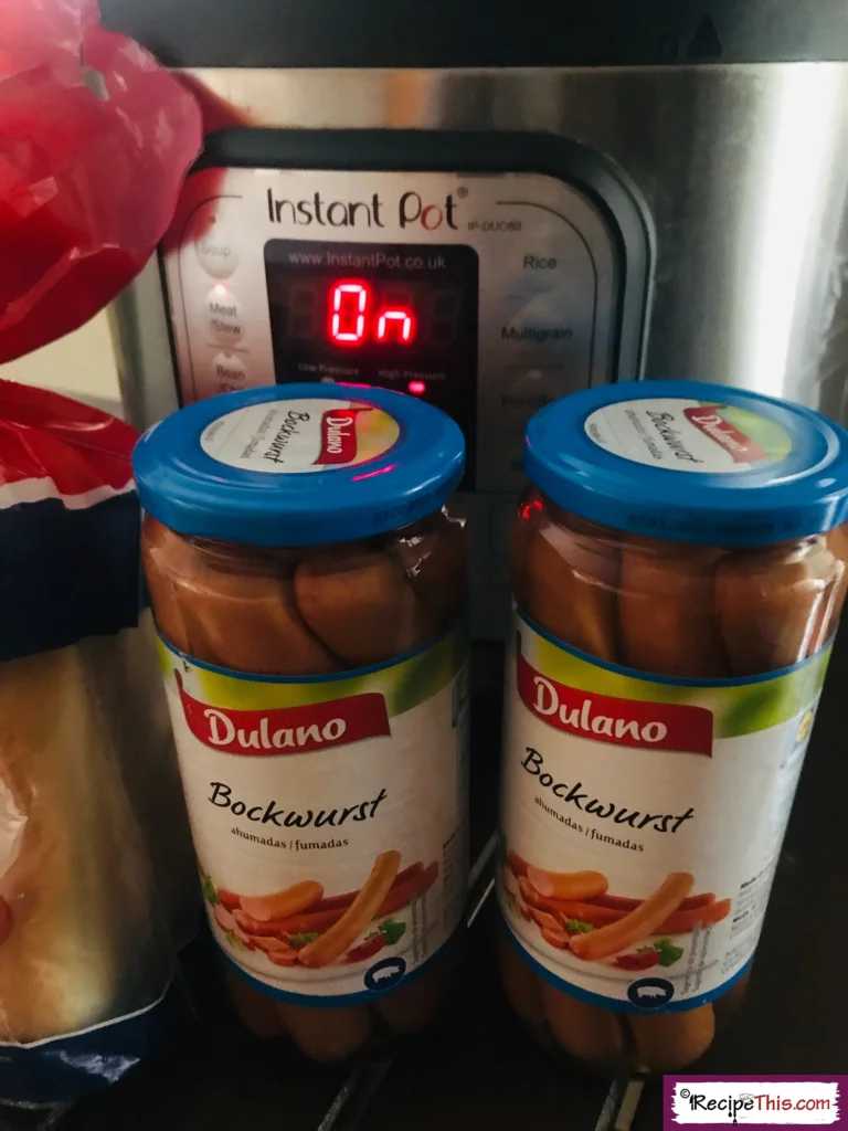 Canned hot dogs in the instant pot