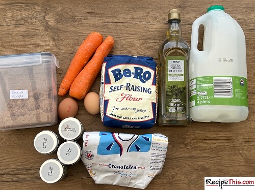 Carrot Cake Air Fryer Recipe Ingredients
