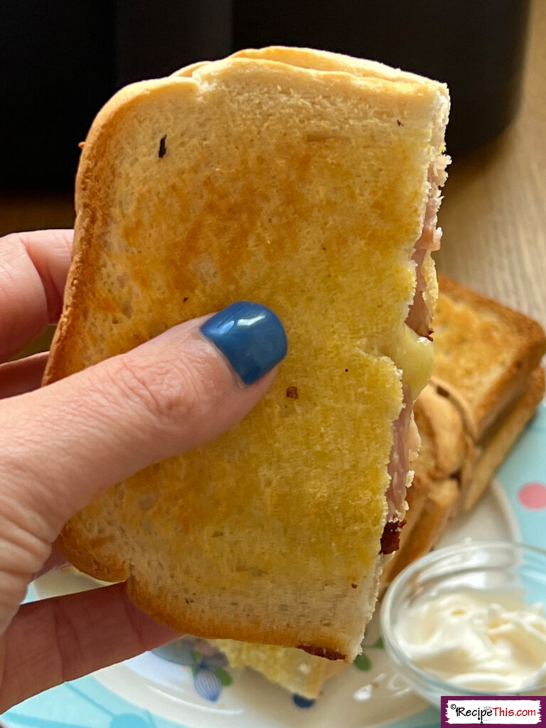 Cheese And Ham Toastie In Air Fryer