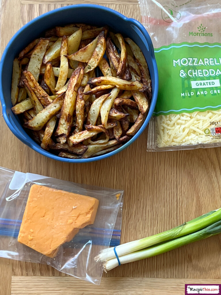 Cheesy Chips Air Fryer Ingredients