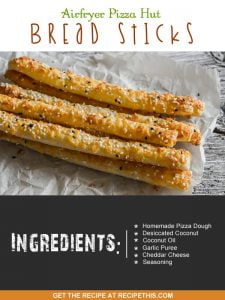 Copycat Recipes | Airfryer Pizza Hut Bread Sticks Recipe from RecipeThis.com