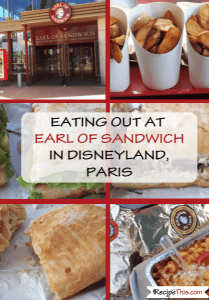 Earl Of Sandwich At Disney Land Paris Review
