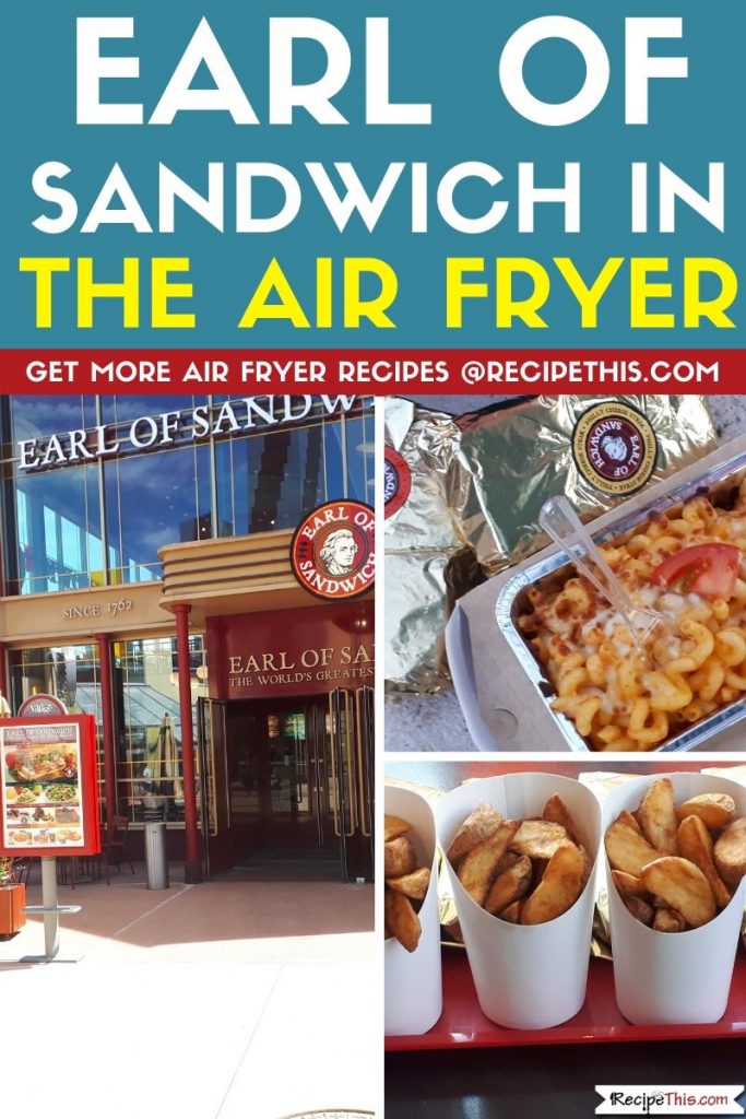 Earl of sandwich in the air fryer