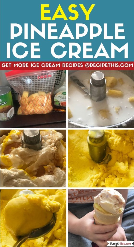 Easy Pineapple Ice Cream step by step