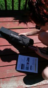 Marketplace | Here is the Trekology Portable Camping Table being put together in action as featured on RecipeThis.com