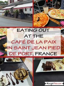 Eating Out At The Café De La Paix In Saint Jean Pied De Port, France