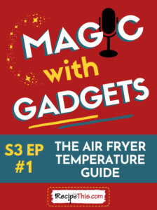 Episode 1 the air fryer temperature guide