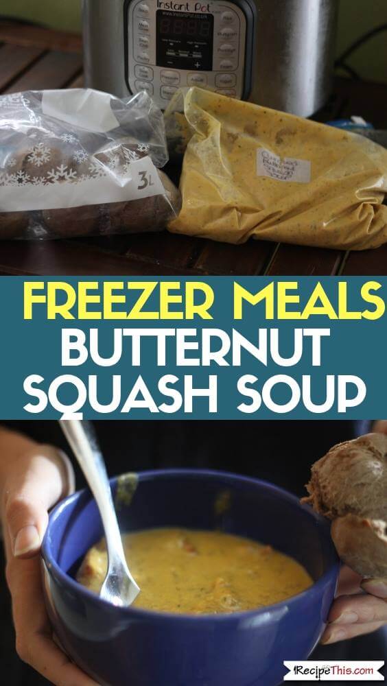 Freezer Meals Butternut Squash Soup