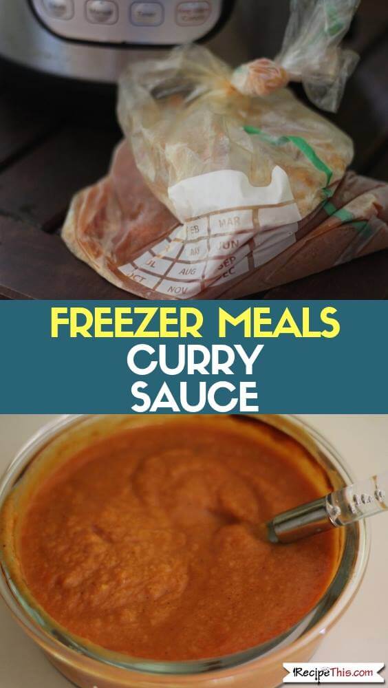 Freezer Meals Curry Sauce