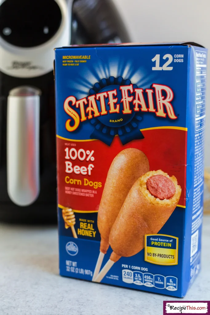 Air Fryer Frozen Corn Dogs {Crispy All the Way Around}