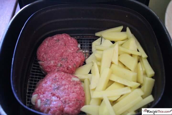 Air Fryer Hamburgers