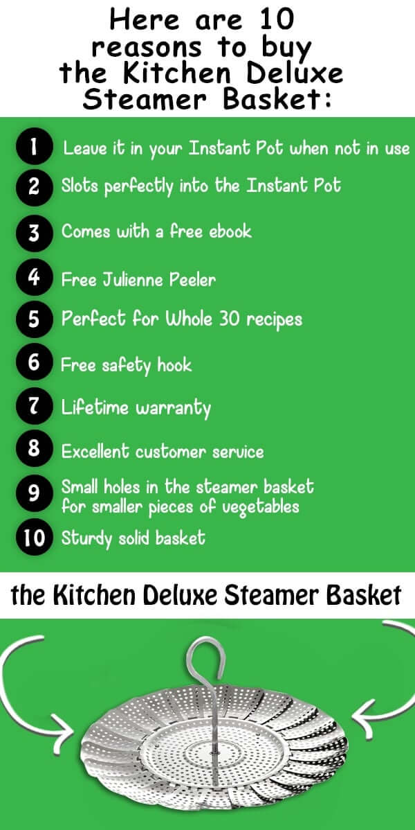 Marketplace | Here is the top 10 benefits of the Kitchen Deluxe Steamer as featured on RecipeThis.com