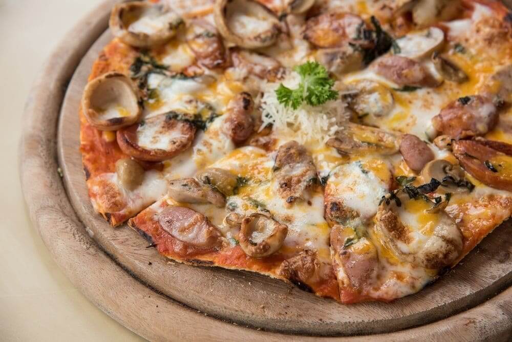 Welcome to my homemade anything spare meat feast pizza recipe. This is perfect for the day after a barbeque or the day after a roast dinner when you have lots of spare meat that you need to use up.