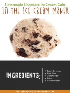 "chocolate ice cream cake"