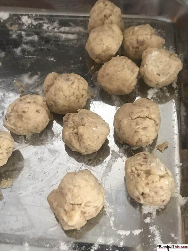 Homemade Cookie Dough on the sheet pan