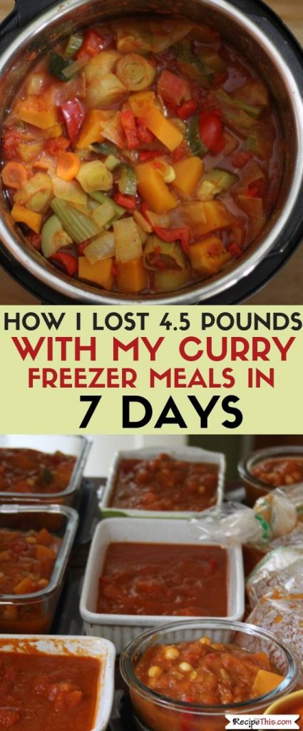 How I Lost 4.5 Pounds In 7 Days with my instant pot freezer meals