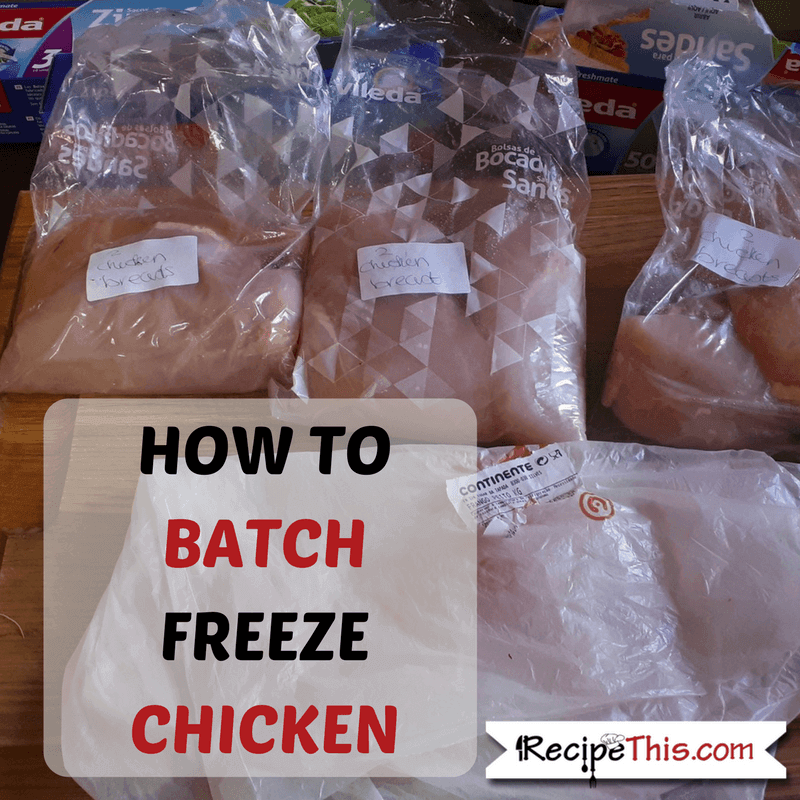 How To Freeze Chicken – best way to freeze chicken in order to batch cook and to save money on your grocery shopping.