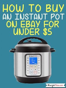 How To Buy An Instant Pot On Ebay For Under $5