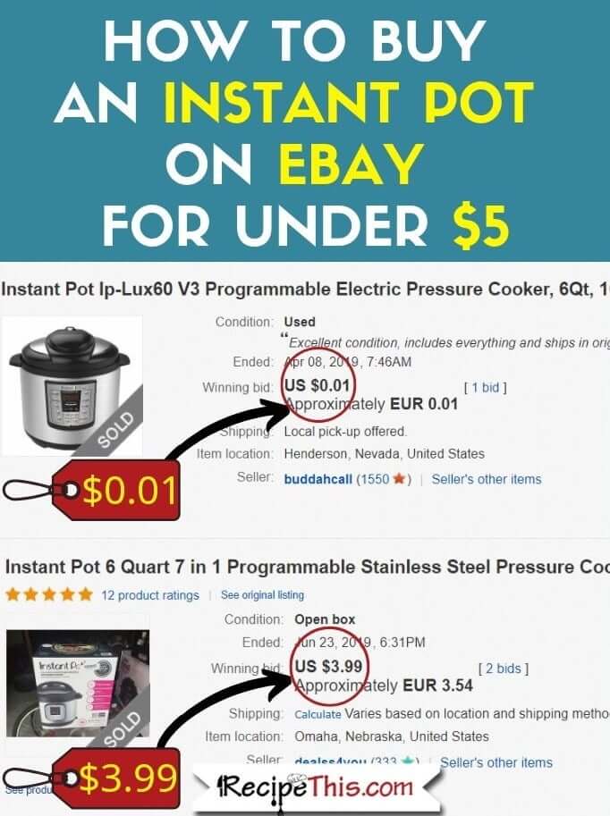 How To Buy An Instant Pot On Ebay For Under $5 guide