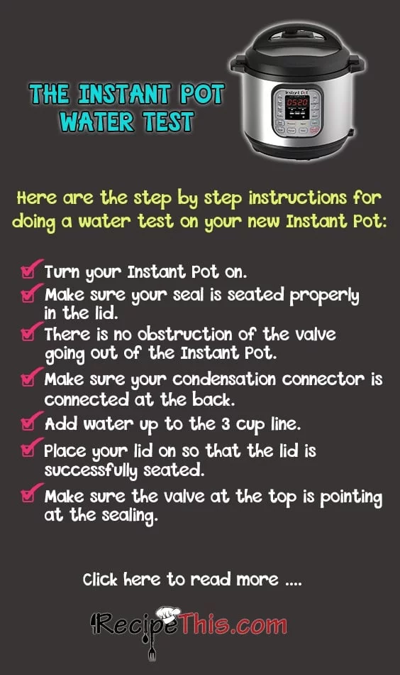 Instant pot step by step online instructions