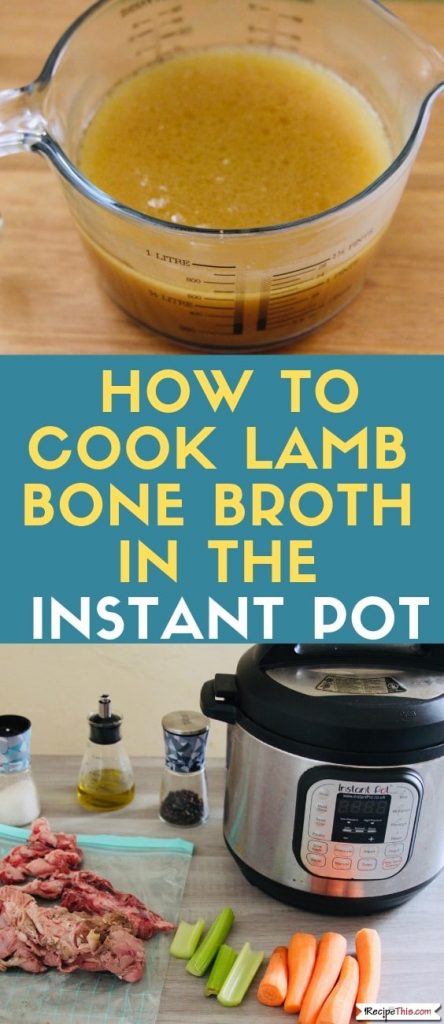 Lamb Bone Broth made simply in your slow cooker or on the stove top.