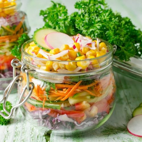 Welcome to how to make cobb salad in a glass jar recipe.