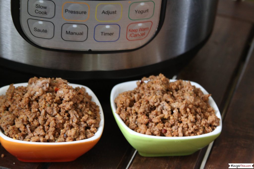 Pressure Cooker Frozen Taco Meat