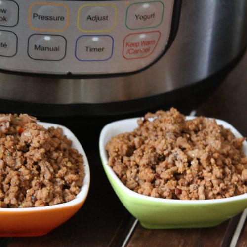 Pressure Cooker Frozen Taco Meat