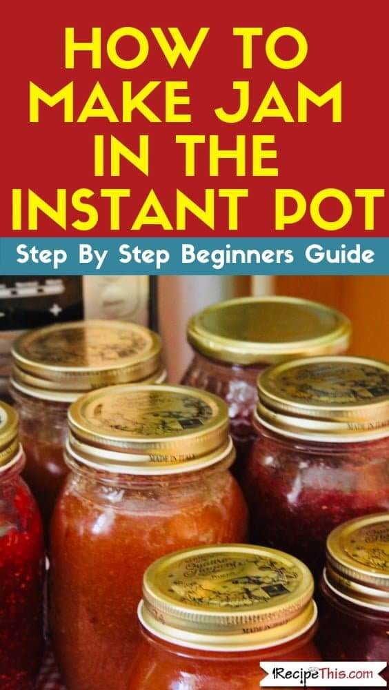 Instant pot canning online jam