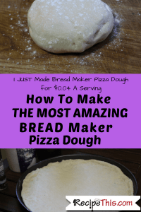 #MrsBeetonRecipes | Bread Maker Pizza Dough from RecipeThis.com