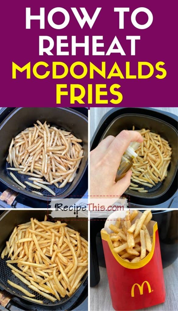 How to reheat mcdonalds fries in air fryer step by step