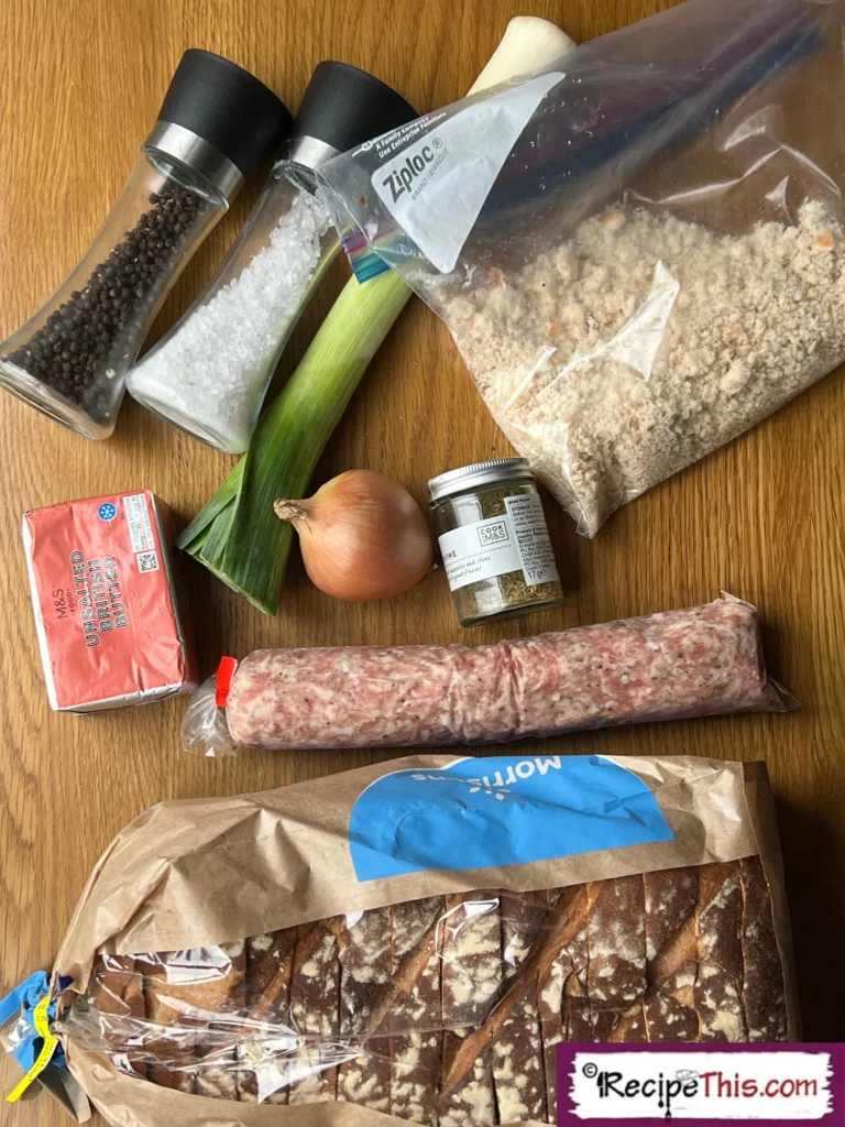 Ingredients For Making Turkey Stuffing