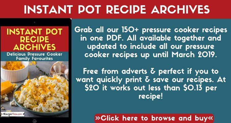 Pampered chef instant pot recipes hot sale