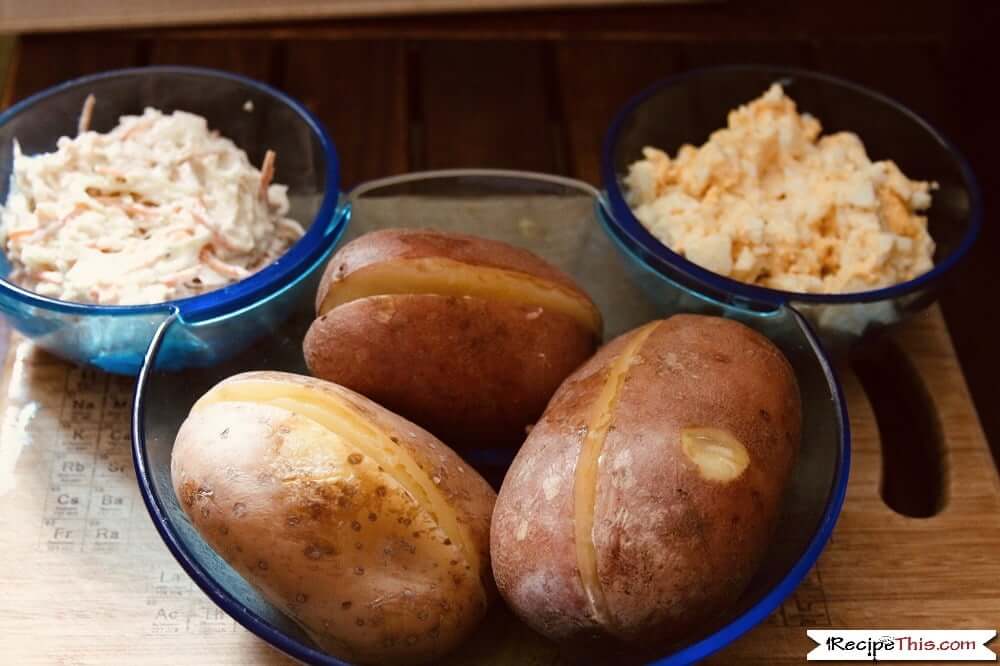 Instant Pot Baked Potatoes kids mini baked potato bar