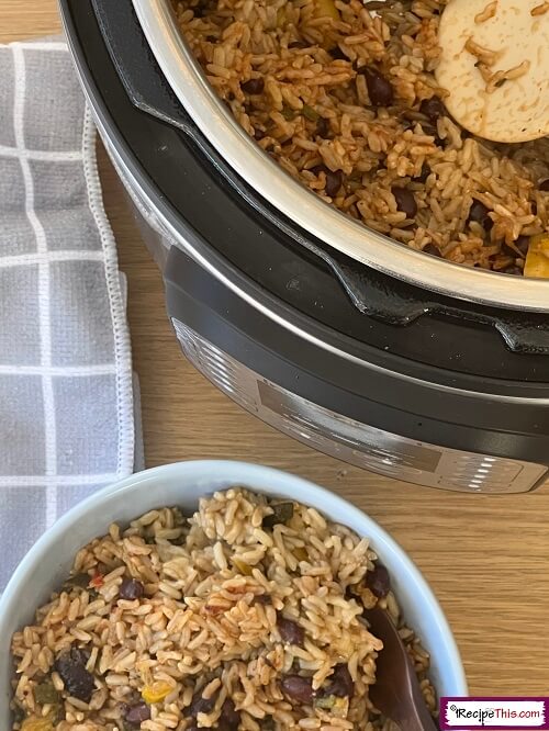 Instant pot rice discount and canned black beans