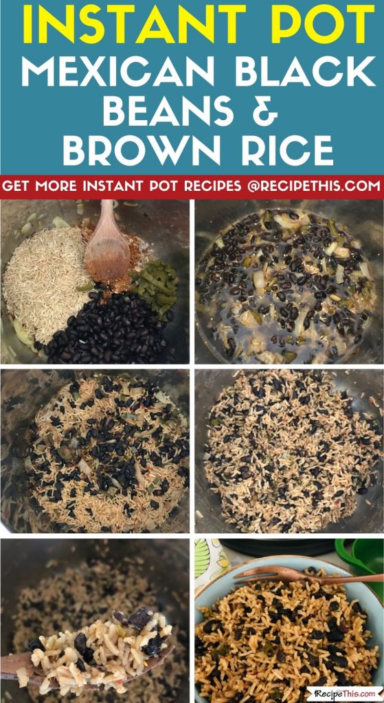Instant Pot Black Beans & Rice step by step