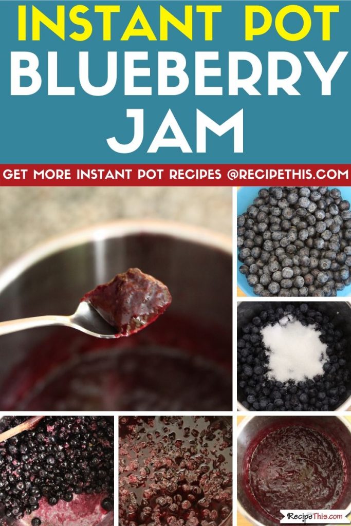 Instant Pot Blueberry Jam step by step