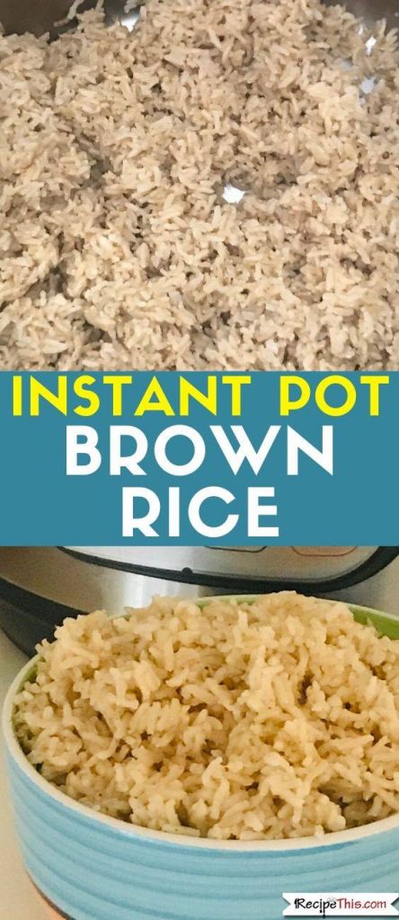 Instant Pot Brown Rice recipe